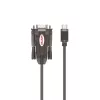 Unitek Y-1105K adaptador de USB-C a RS-232, 1,5 m, negro