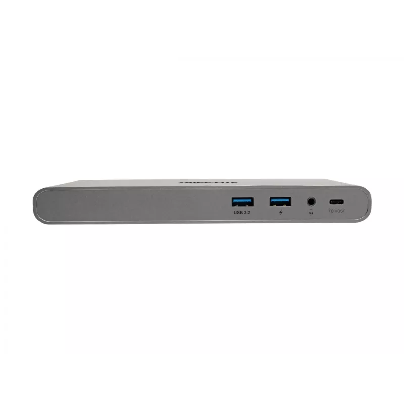 Eaton Tripp Lite Dock USB-C, Triple Display - 4K HDMI/DisplayPort, VGA, USB 3.2 Gen 1, Hub USB-A/USB-C, GbE, carga PD 100W, cables de alimentación internacionales - Estación de acoplamiento - USB-C