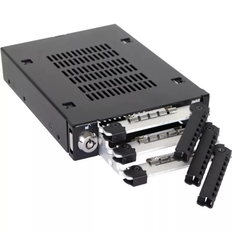 ICY DOCK - ToughArmor - MB993SK-B - marco de intercambio en caliente de aleación completa para 3x HDD y SSD SATA de 2,5