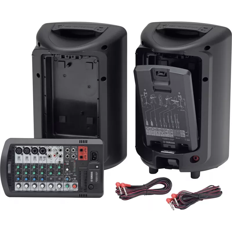 Yamaha STAGEPAS 400BT sistema PA portátil, mezclador de 8 canales, amplificador de potencia integrado