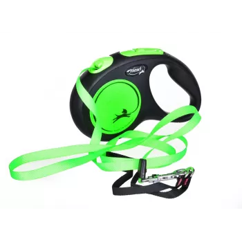FLEXI new Neon M - correa retráctil - 5 m