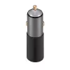 Akyga AK-CH-26 Cargador GaN para coche 12/24 V, 100 W, USB-C PD 3.0 + USB-A QC 3.0, gris