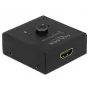 DeLock HDMI 2-1 bidireccional 4K 60 Hz compacto - Retail Box - Conmutador de vídeo/audio - 2 x HDMI - sobremesa (64072)