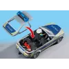 Coche de policía Playmobil con sirena y luz intermitente, multicolor, plástico, 3+