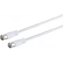 Cable coaxial satélite ShiverPeaks 80107-128, 100 % apantallado, F-Quick a F-Quick, 1,5 m