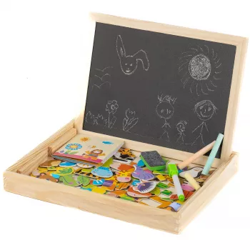 Extralink Toys pizarra de tiza magnética educativa de doble cara