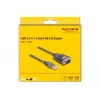 Adaptador de cable DeLOCK 61400 USB A RS-232 negro