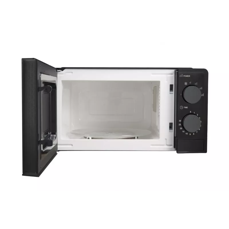 Esperanza ESTOFADO EKO011K microondas solo, de sobremesa, 20 l, 700 W, 5 niveles de potencia, plato giratorio de 24,5 cm, negro