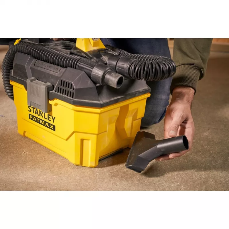 Stanley FATMAX SFMCV002B-XJ Aspirador 7,5 L Aspirador de tambor Húmedo y seco sin bolsa