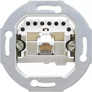 JUNG UAE 8 UPO Mecanismo de enchufe RJ-45 plateado (UAE8UPO)