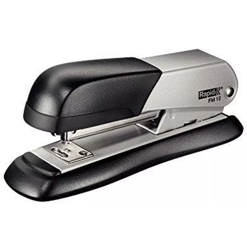 Grapadora Rapid FM12, gris, hasta 25 hojas, grapas 24/6, 26/6, metal 1102-108