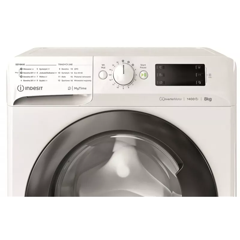 Lavadora INDESIT MTWE81495WBPL 8 kg, 1400 rpm, clase de eficiencia energética B