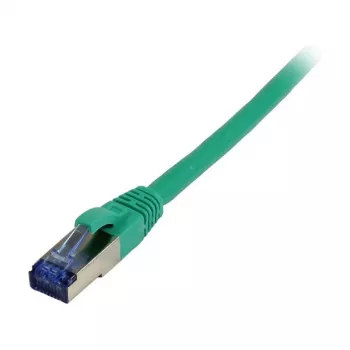 Cable de red RJ45 - CAT6A 500 MHz - 0,15 m - verde - S-STP(S/FTP) - TPE/LSZH(Superflex) - AWG26 - Syner
