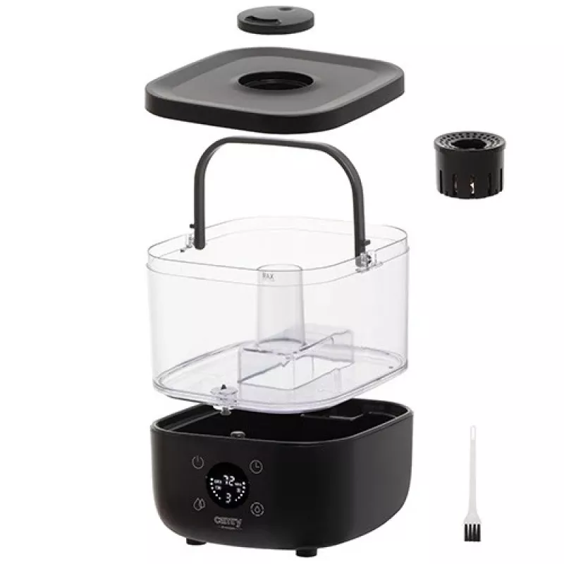 Camry | CR 7973b | humidificador | 23 W | capacidad del depósito de agua 5 L | apto para habitaciones de hasta 35 m² | ultrasónico | potencia de humidificación 100-260 ml/h | Negro