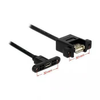 Cable USB DeLOCK 1 m USB2.0 Micro-B/USB2.0-A