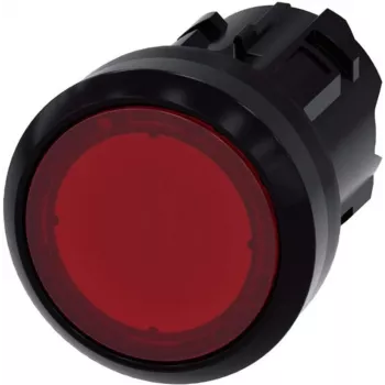 Siemens Pulsador actuador plano, aro frontal plástico rojo SIRIUS ACT 3SU1001-0AB20-0AA0 1 ud. (3SU1001-0AB20-0AA0)