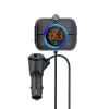 Transmisor FM SAVIO TR-14 Bluetooth USB, FM 87,6–107,9 MHz, MicroSD, USB-C, alimentación de coche 12 V