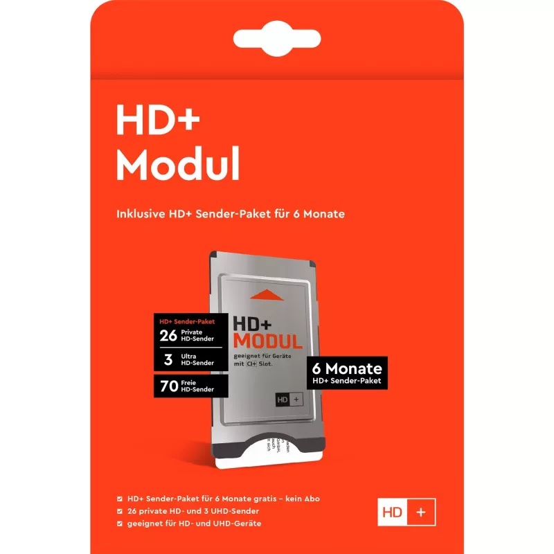 HD plus módulo HD+ incl. 6 meses de paquete de canales HD+