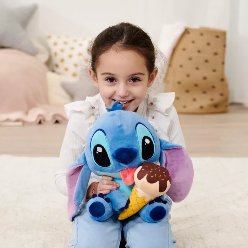 Peluche SIMBA Mascot Stitch helado 25 cm, figura original suave
