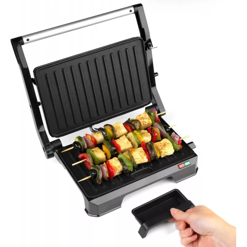 Parrilla de salud eléctrica 2 en 1 Progress EK5854PVDE con placas antiadherentes y temperatura regulable