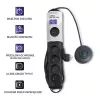 Protector contra sobretensiones Qoltec 50171 Negro 7 tomas AC 230V 1,5m