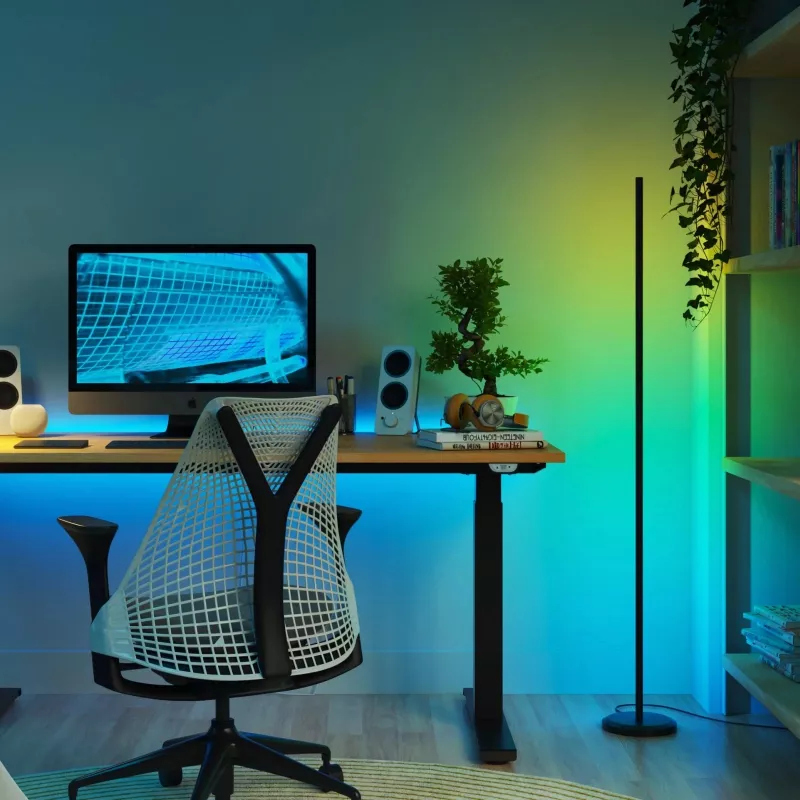 Lámpara de pie Nanoleaf N7204K02-1FL 22W RGBW – iluminación RGB ajustable y blanca regulable