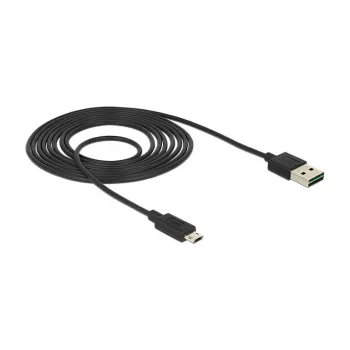 Cable USB DeLOCK 83850 USB 2.0 2 m USB A a Micro-USB B negro