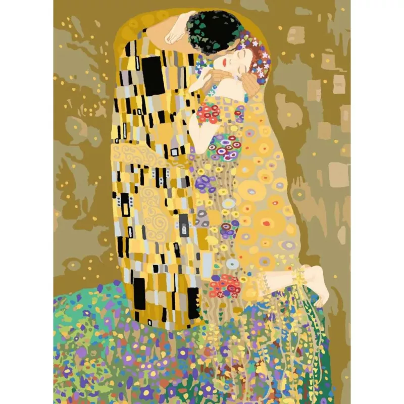 Set de pintar por números Ravensburger CreArt ART Collection — El beso (Klimt) 23916, set de lienzo