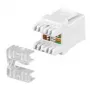 Conector hembra Keystone GOOBAY Cat5 UTP con conexión LSA, blanco