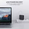 Cargador de pared PA-D3 2xUSB Power Delivery (1xUSB+1xUSB C) 5,4A 60W Dynamic Detect