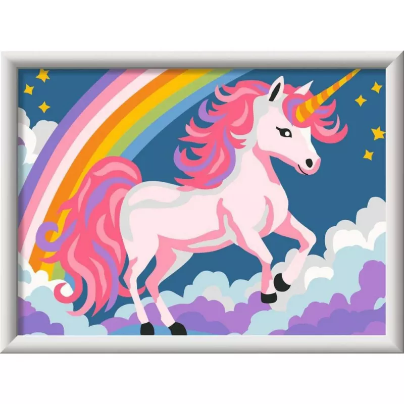 Set de pintar por números Ravensburger CreArt Rosa Unicornio pintura