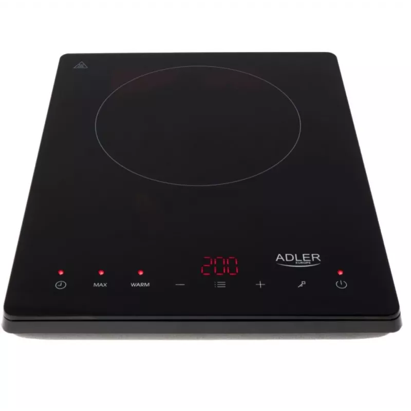 Adler AD 6513 placa de cocina negra de sobremesa 29 cm zona placa de inducción 1 zona(s)