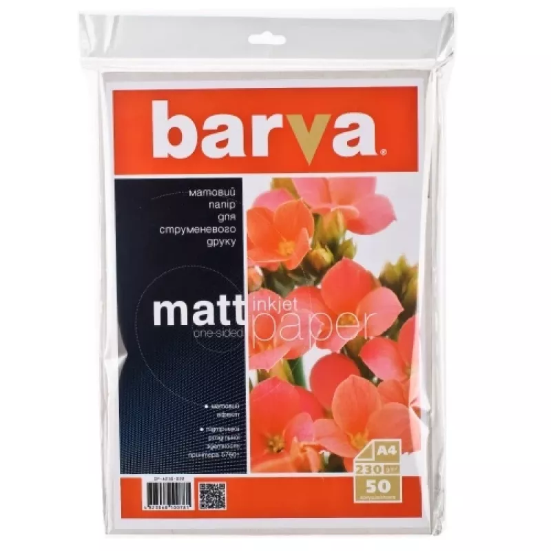 Papel fotográfico Barva Mate A230-022, A4, 230 g/m², mate