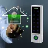 Qoltec 52448 cerradura con código TITAN con lector de huellas | RFID | BT 4.0 | código | tarjeta | llavero | timbre | IP68 | EM