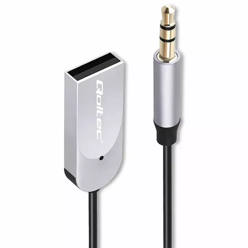 Adaptador receptor de audio inalámbrico QOLTEC HiFi BT6.0 2xRC – receptor de audio Bluetooth para altavoces y radio de coche
