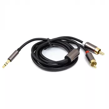 Cable de audio 3,5 mm - 2x RCA, 1 m