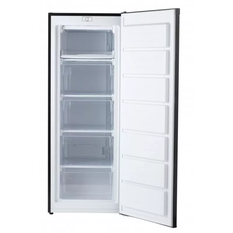 Congelador vertical MPM MPM-182-ZS-13, capacidad 168 L, independiente, puerta reversible, 1430×550×580 mm, clase energética E