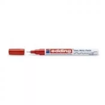 Rotulador permanente punta fina Edding 780 rojo