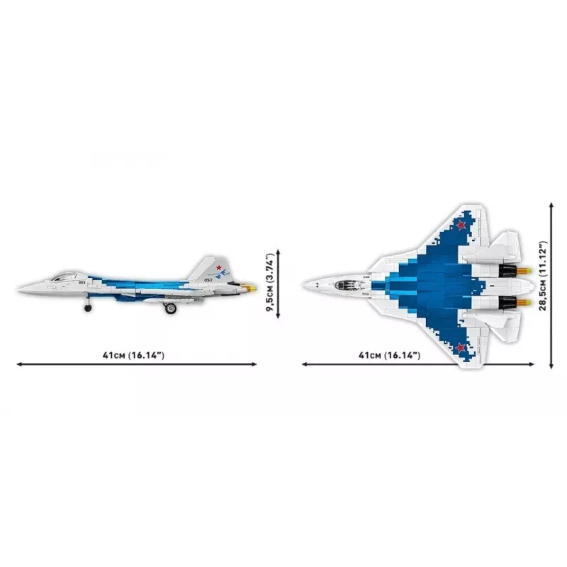 Set de construcción Cobi SU-57 Felon, 928 piezas – modelo Cobi COBl-5909
