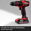 Einhell TE-CD 18/44 Li-i 24000 RPM 1,59 kg negro, rojo