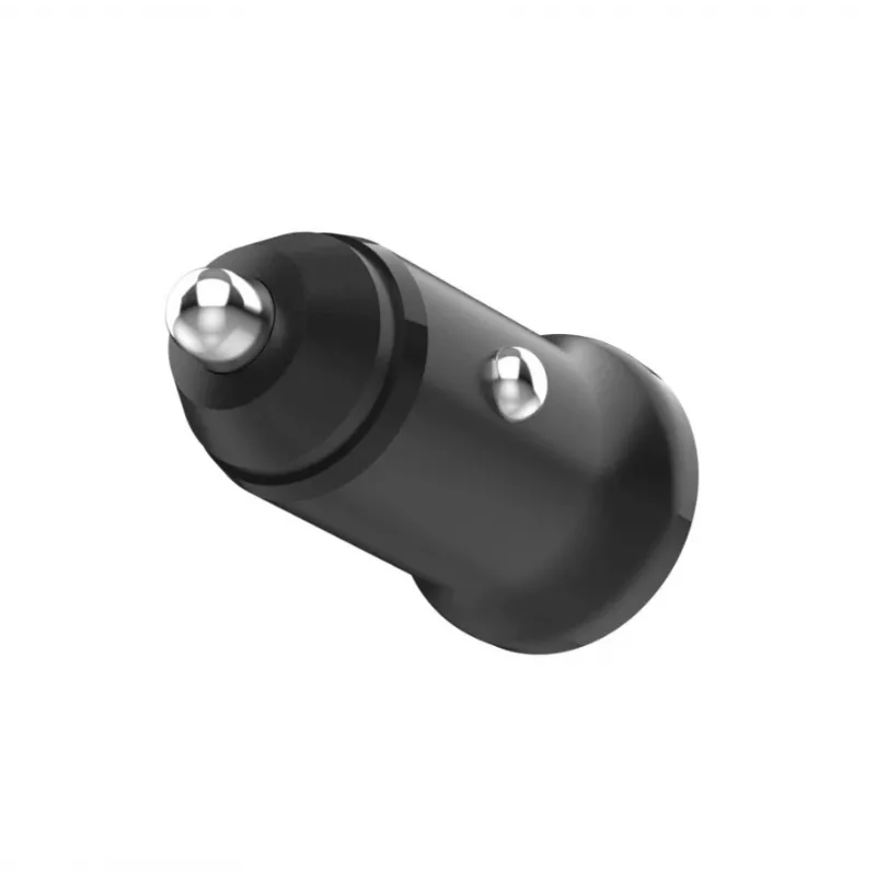 Cargador USB-C para coche FIXED FIXCC30N-C-BK 30W, cable fijo, carga rápida de un solo puerto para toma de 12V