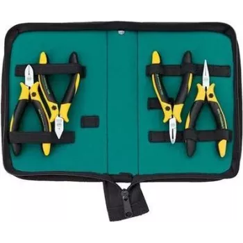 Juego de alicates Wiha Professional ESD Z 99 0 04 001 5 uds. – juego de alicates profesional seguro para ESD, 5 piezas