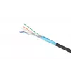 Cable de red Extralink par trenzado CAT6 FTP (F/UTP) V2 exterior 305 m negro