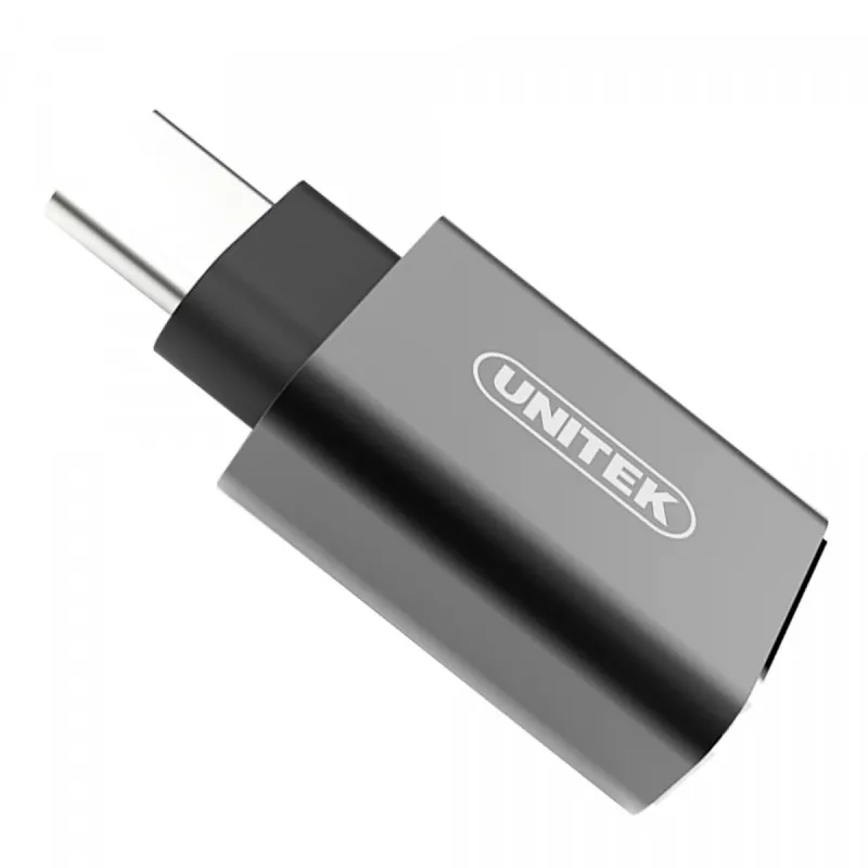 Adaptador de interfaz/género UNITEK Y-A025CGY USB Type-C a USB Type-A, metal