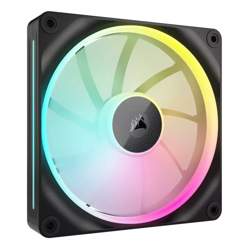 CORSAIR iCUE LINK LX140 RGB PWM ventilador de caja, 140 mm, ARGB, (2 uds.), negro
