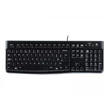 Teclado de sobremesa MK120, con cable, USB, QWERTZ, negro, ratón incluido