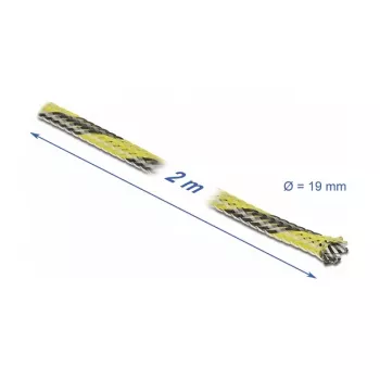 Funda de cable DeLOCK 20742 negro amarillo