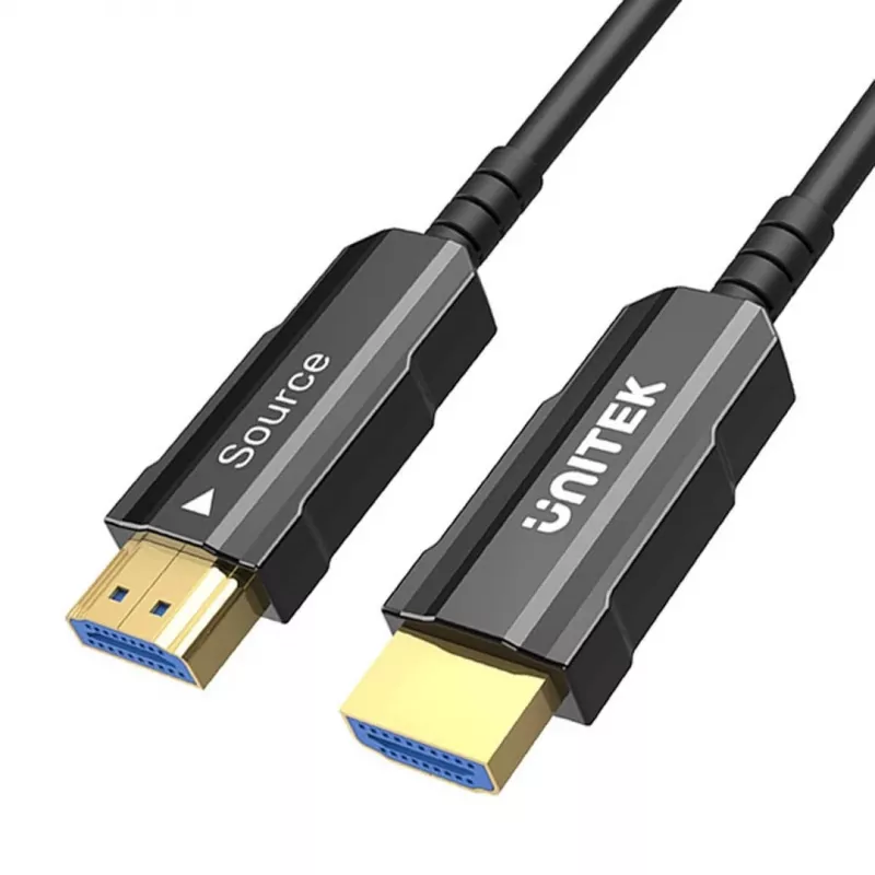 Cable HDMI óptico Unitek C11092ASL01 4K 60Hz, 15 m de longitud