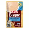 Snack de comida húmeda para gatos INABA CIAO Bisque – atún, ternera, pollo en sobres de 40 g, pack de 24