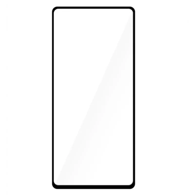 Protector de pantalla de cristal templado Tellur para Samsung S10 Lite — totalmente adhesivo, compatible con funda, negro